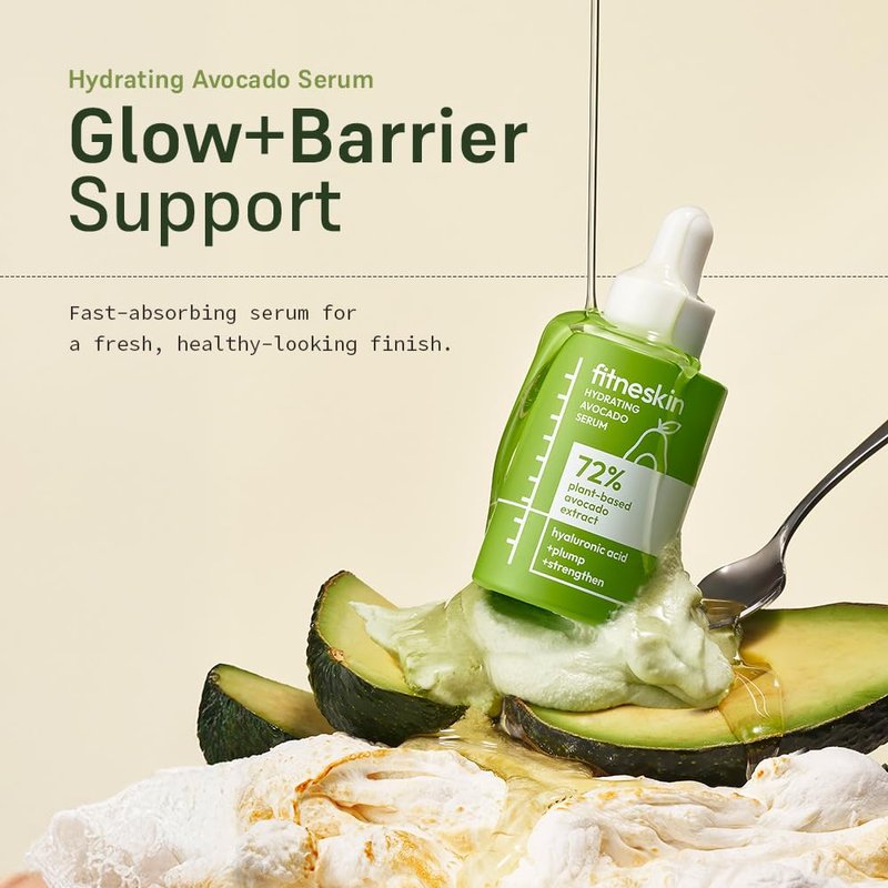 **Skiennix Hydrating Avocado Serum - Nourishing Avocado Water & Vitamin B3, 1 Fl Oz (30ml) | Fragrance-Free & Vegan**