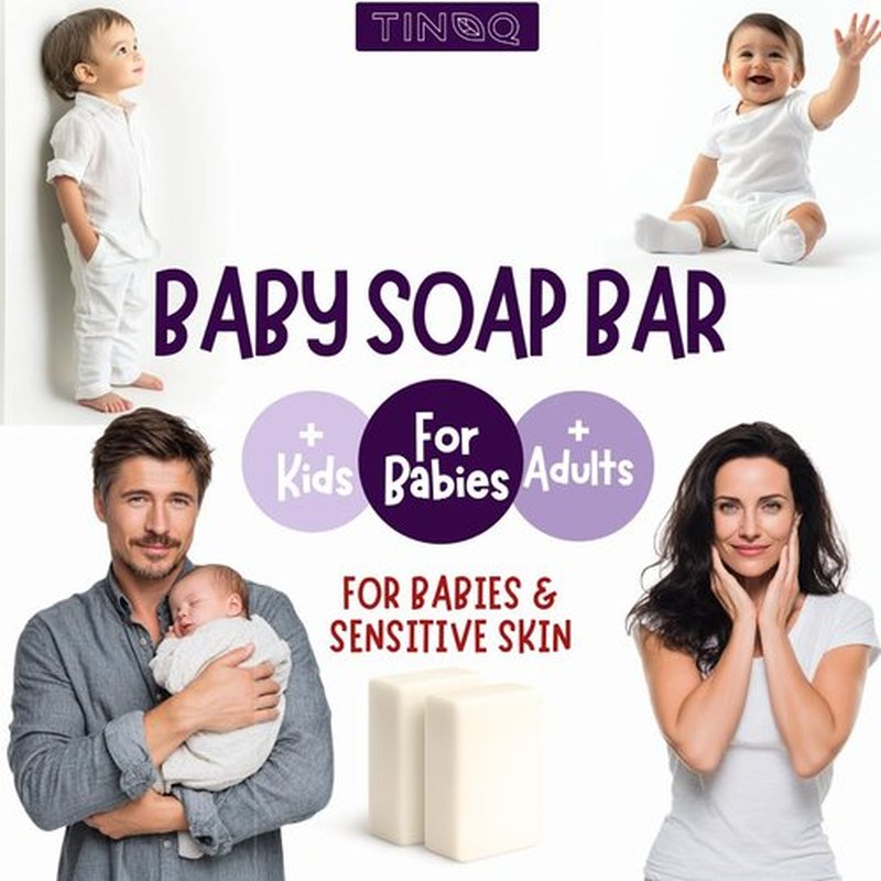 Skiennix Baby Soap Bar - Natural Lavender Soap for Sensitive Skin | Vegan & Organic | 5 Bars