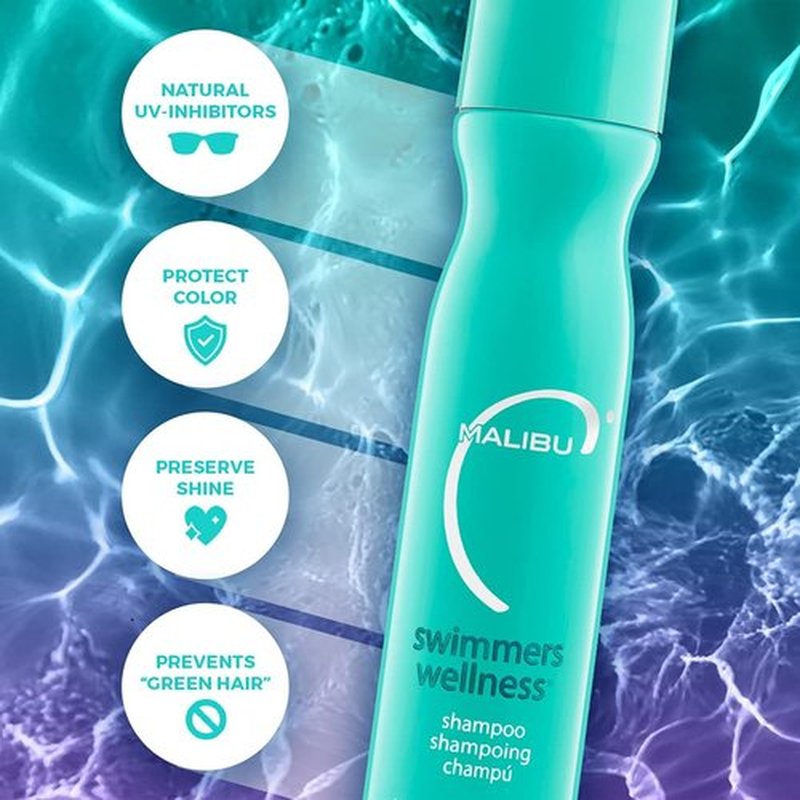 Malibu C Swimmers Shampoo & Conditioner Set - Restorative 9 oz Hair Care for Chlorine Damage & Brittle Hair