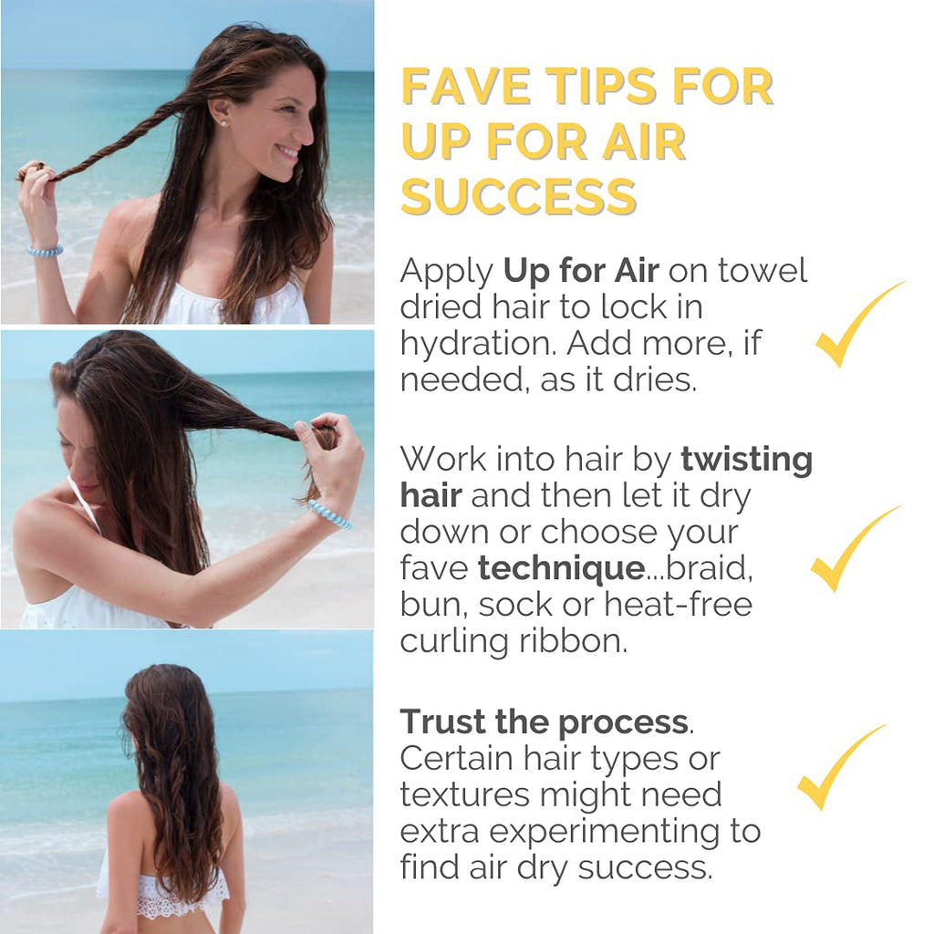 fave4 hair Up for Air Styling Cream, Air Dry Cream for Heat Free Styling & Smoothing, 5.5 fl oz