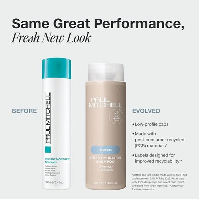 Paul Mitchell Sheer Hydration Duo - Moisture-Rich Shampoo & Conditioner | 33.8 oz Each