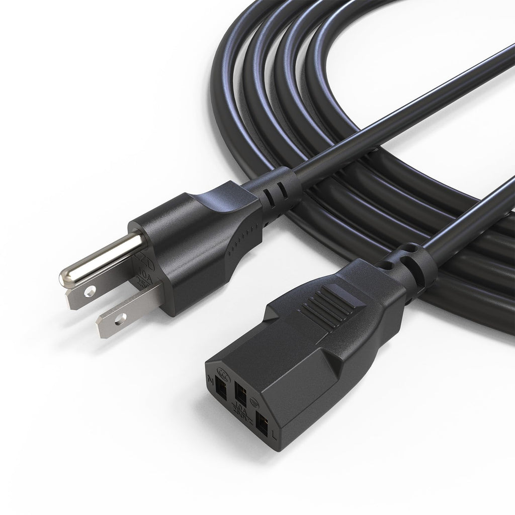 3 Prong Power Cord Compatible with Horizon Fitness Treadmills, Power Cable Replacement for BowFlex, Superfit, Sole E35 E55 F63 F80,for Goplus 2 in 1 Folding Treadmill,Computer TV ect Universal Charger