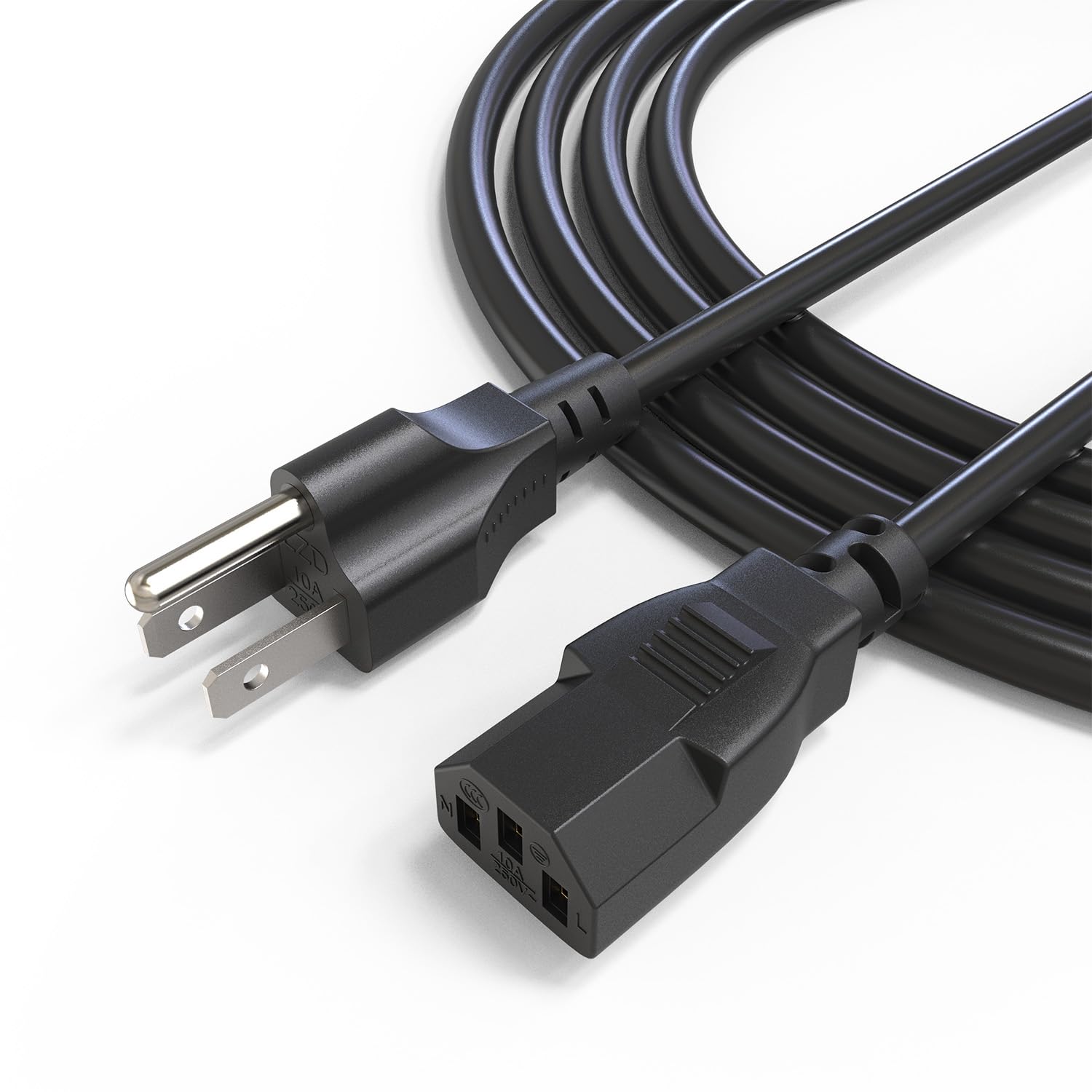 3 Prong Power Cord Compatible with Horizon Fitness Treadmills, Power Cable Replacement for BowFlex, Superfit, Sole E35 E55 F63 F80,for Goplus 2 in 1 Folding Treadmill,Computer TV ect Universal Charger