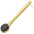 Beomeen Pumice Stone for Feet with Long Handle 15.7", Hard Skin Callus Remover, Scrubber and Exfoliator for Dead Dry Skin, Softer & Smoother Feet, Pedicure Tool Grey