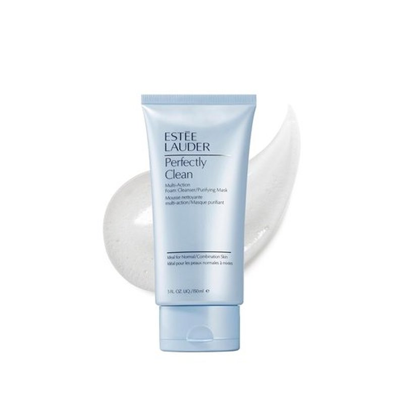 Estée Lauder Perfectly Clean Foaming Face Wash & Purifying Mask - 5.0 fl oz for Radiant Skin