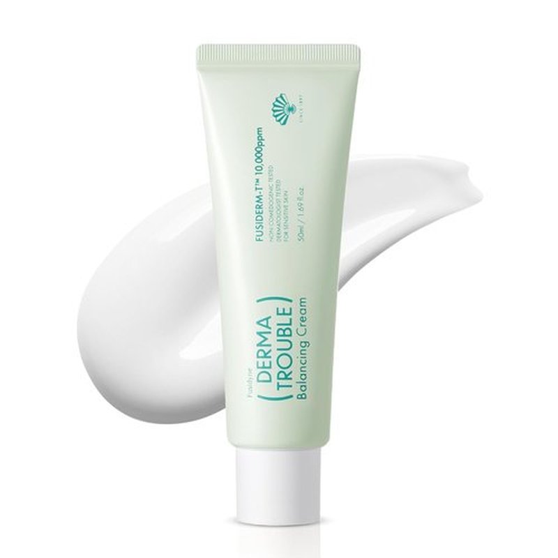 Fusiderm-T Derma Trouble Balancing Cream - Lightweight Hydrating Face Moisturizer for Acne Prone Skin | 1.7 fl oz