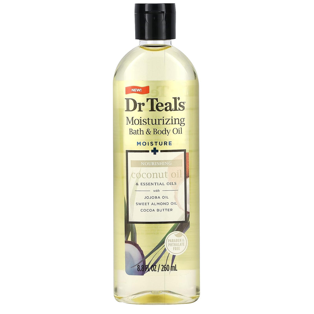 Moisturizing Nourishing Bath & Body Essential Oil, Coconut Oil, 8.8 fl oz (Pack of 2)
