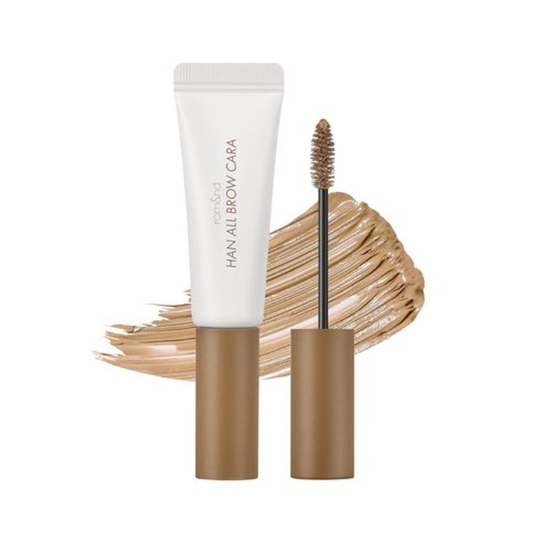 rom&nd Han All Brow Cara 04 Merry Blondy - Natural Volumizing Eyebrow Mascara for Bleached & Light Hair | Long-Lasting, Smudge-Proof Brow Tint