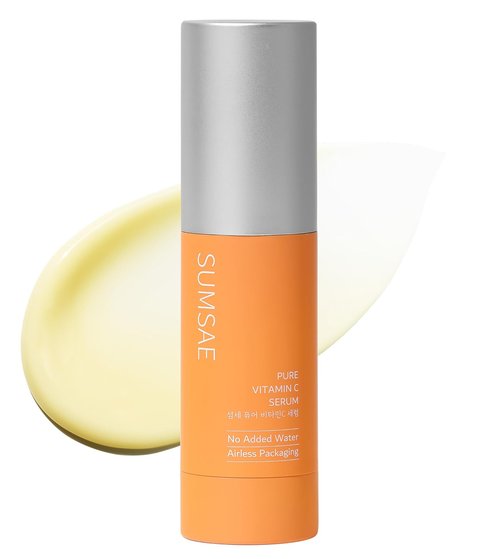 Pure Vitamin C Serum - Brightening Korean Skincare with 10.5% Vitamin C | Waterless Airless Pump, 30ml