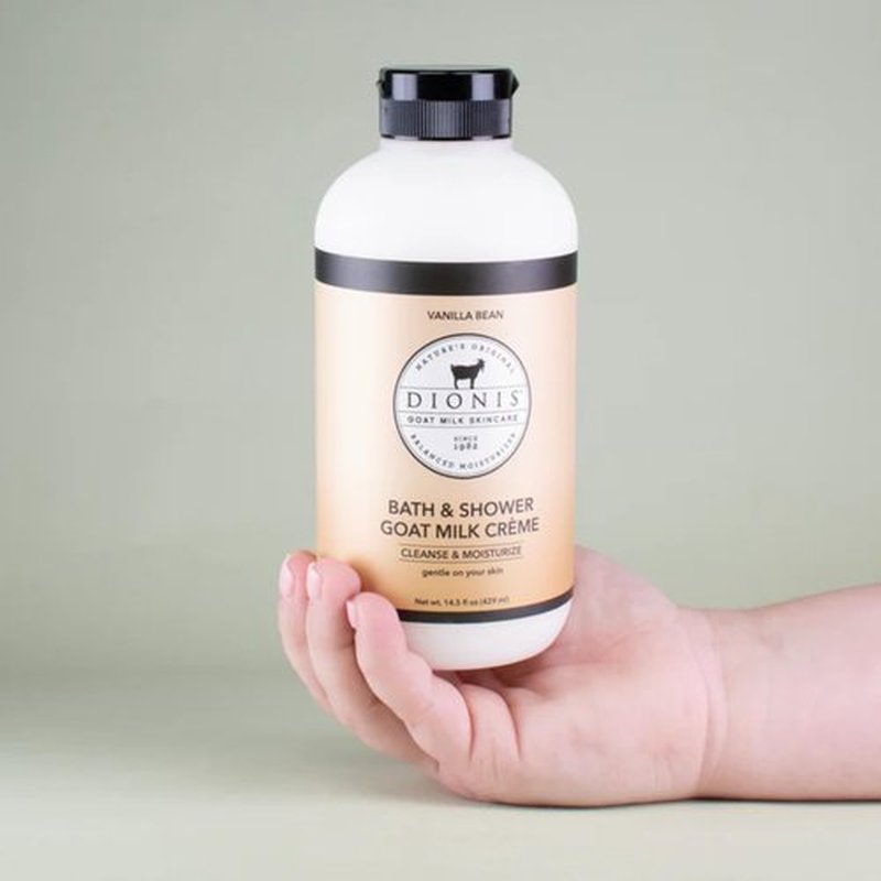 Dionis Goat Milk Bath Soap & Liquid Shower Crème Vanilla Bean 14.5oz (Pack of 1)