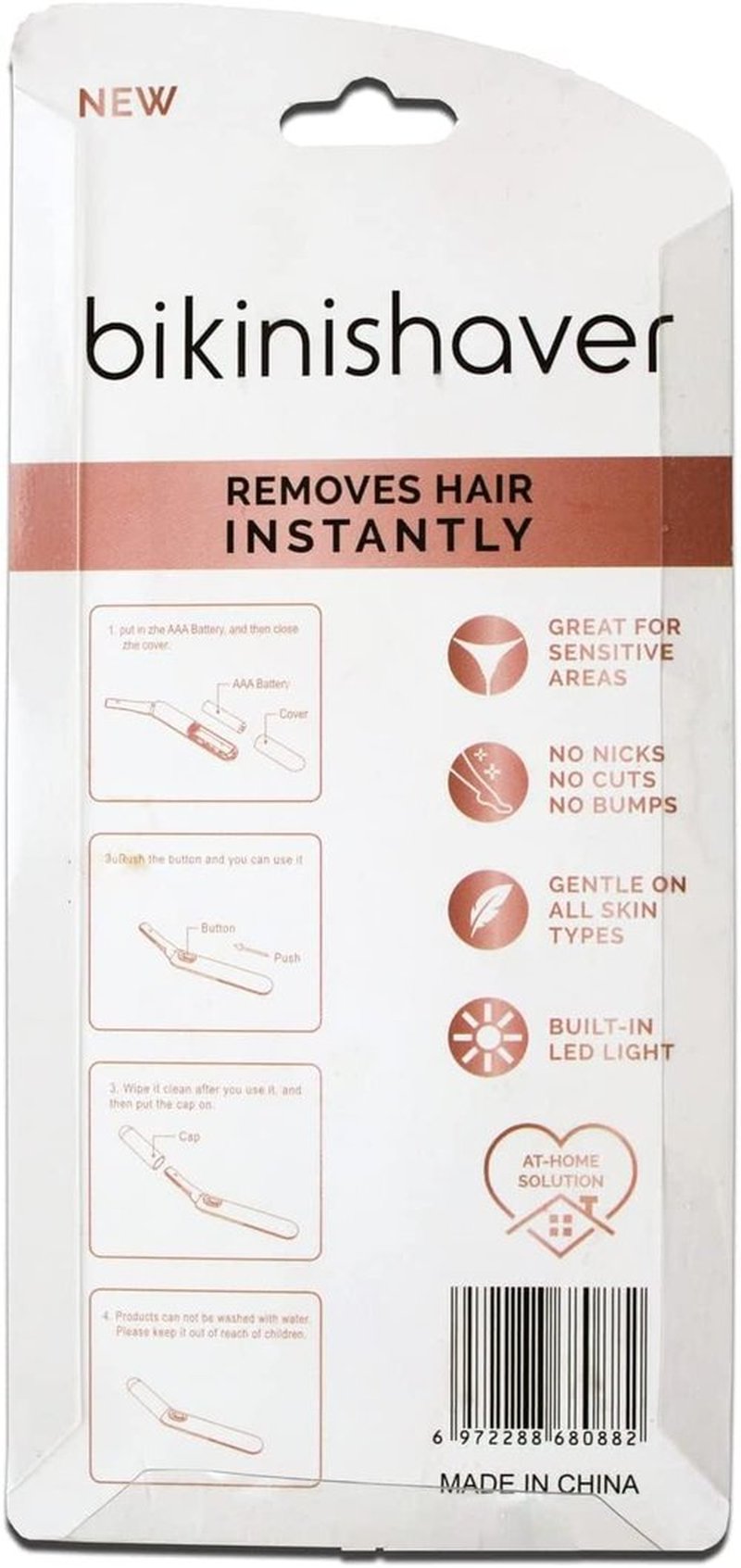 Skiennix Bikini Trimmer for Women - Personal Hair Removal Shaver for Sensitive Areas | Dry Use