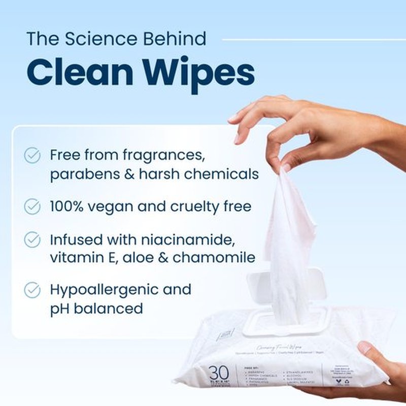 Clean Skin Club XL Face Wipes - Extra Moist Makeup Removing Towelettes | Fragrance-Free, 30 Ct