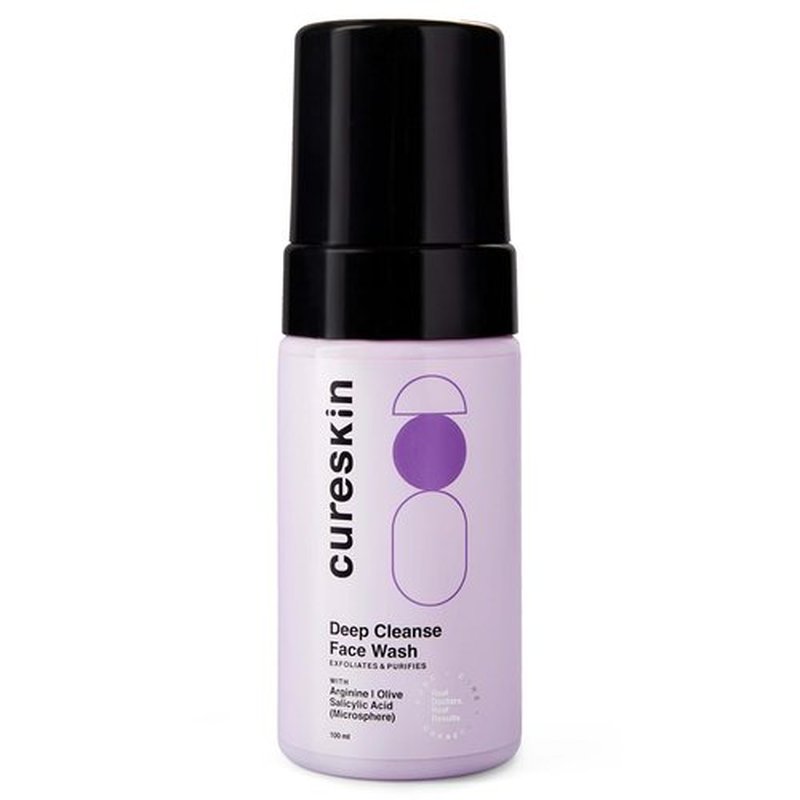 Cureskin Deep Cleanse Face Wash - Salicylic Acid Foaming Formula for Oily Skin | 3.38 fl oz
