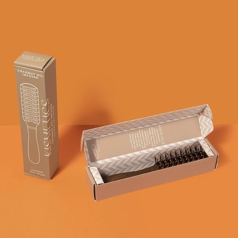Skiennix Coconut Oil Infused Vent Brush - Ideal for Blow-Drying, Styling, and Curling All Hair Types