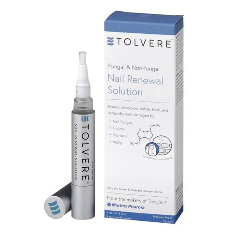 Tolvere Nail Renewal Solution - Restore Discolored, Brittle & Cracked Nails | Fast-Acting Treatment