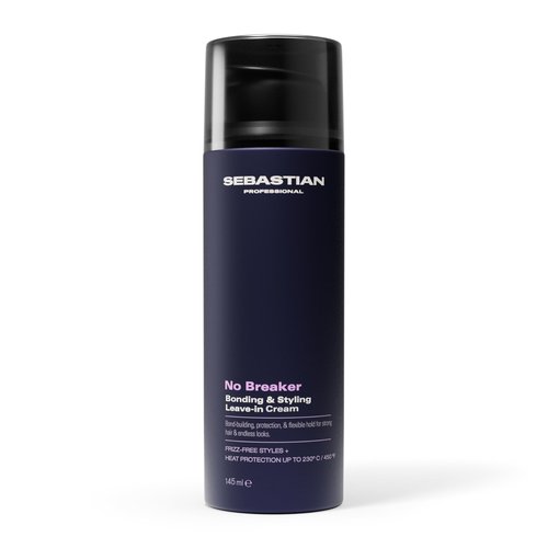 Sebastian Professional No Breaker Bonding & Styling Leave-In Cream | Intense Hair Conditioning Cream with Heat Protection | 72 HR Frizz-Free, Flexible Hold | 4.9 fl oz | Packaging May Vary