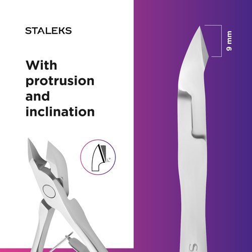 STALEKS PRO Expert 90 7mm Professional Cuticle Nippers – Stainless Steel Skin Nippers for Manicure