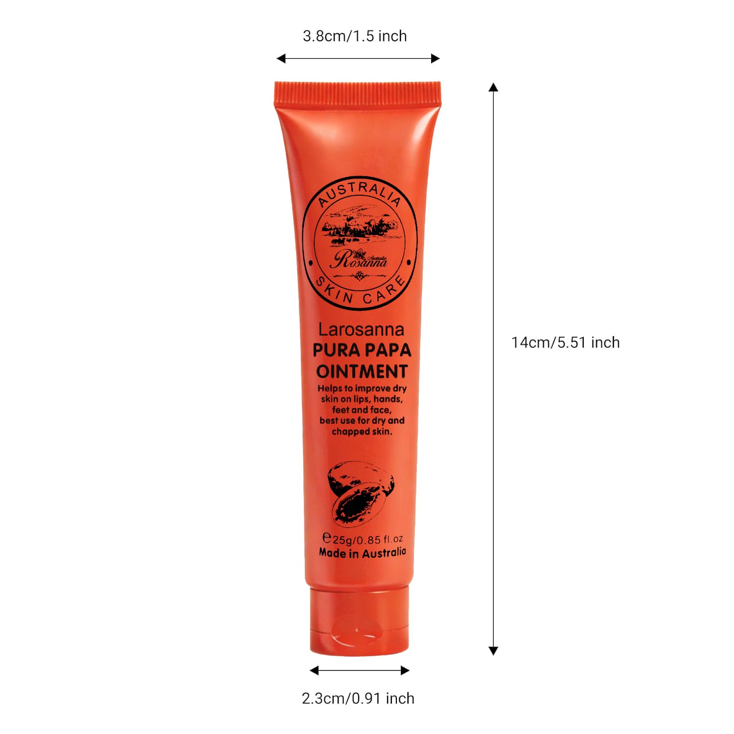 larosanna 2 Pack Papaw Ointment, 25g Each Papaya Cream Imported Directly From Australia