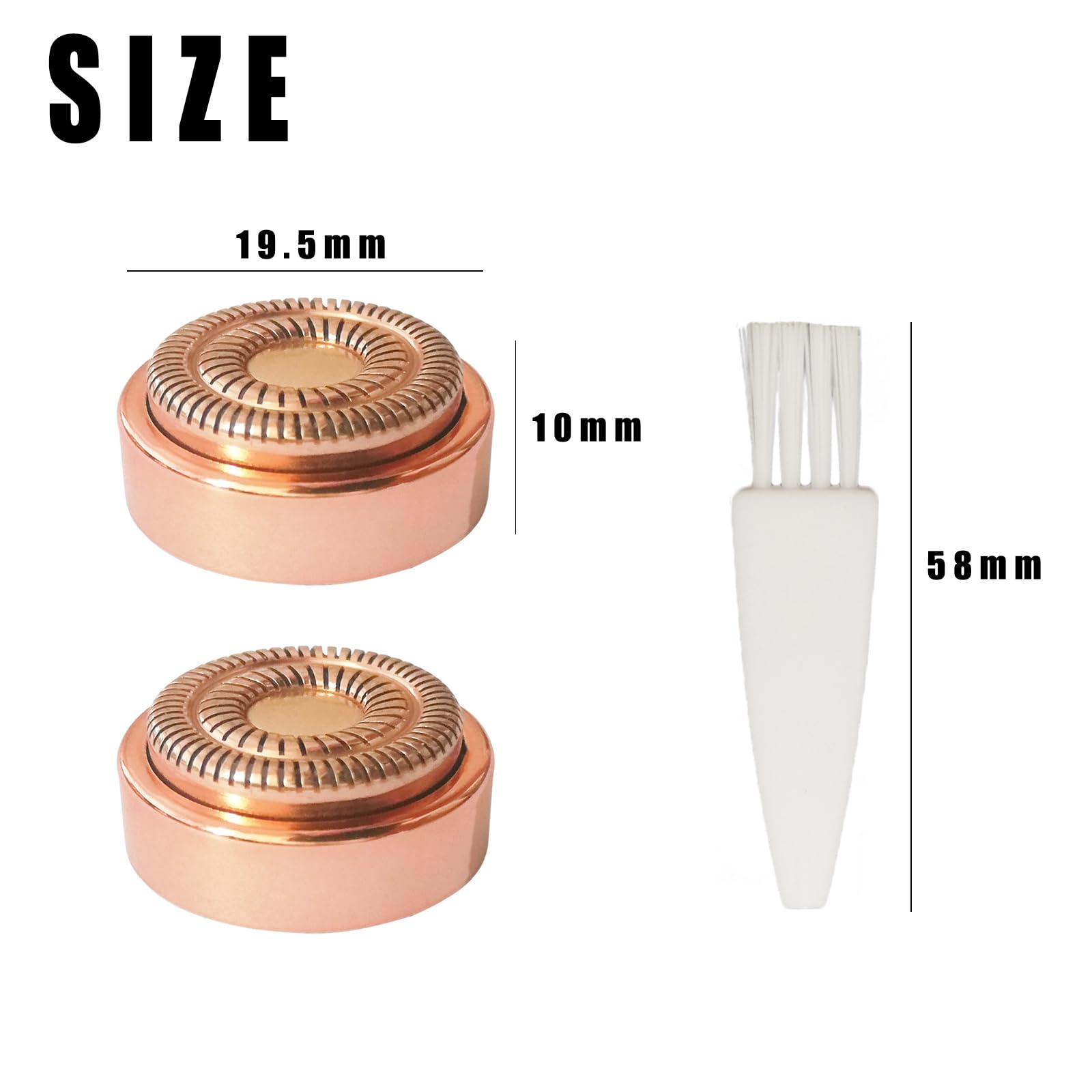 Gen 2 Replacement Heads for Flawless Facial Hair Remover - Facial Hair Removal Replacement Heads for Women,for Finishing Touch Flawless Hair Removal Gen 2(2 Pack)