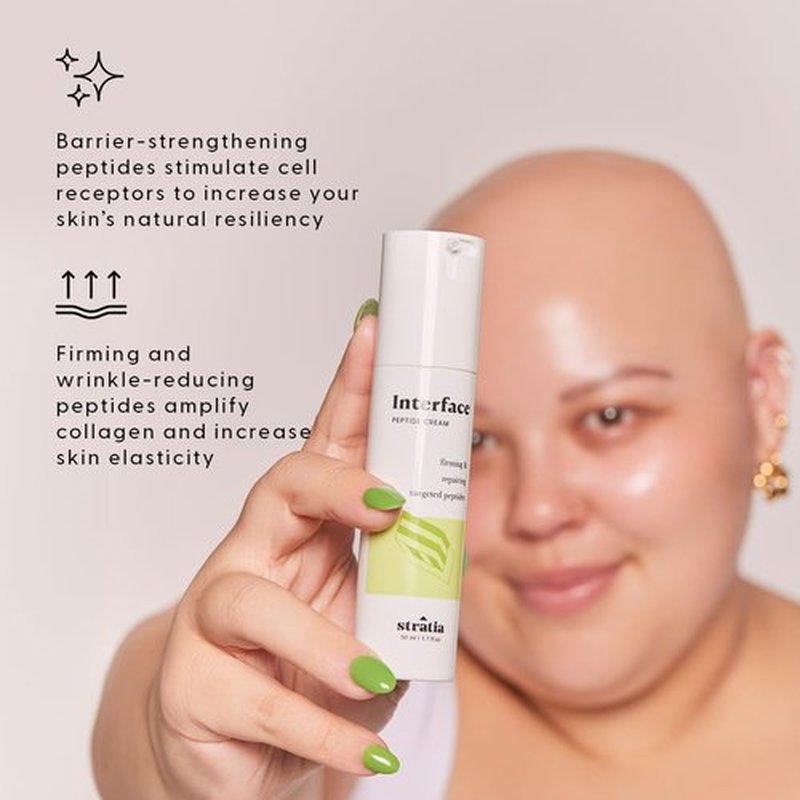 Stratia Interface Daily Moisturizer - Hydrating Peptides for All Skin Types | 1.70 Fl Oz