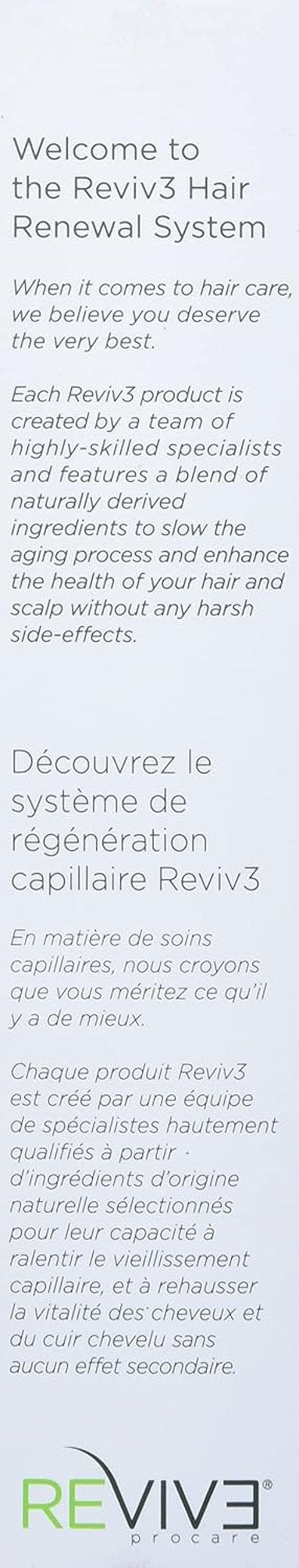 REVIV3 Procare 30 Day Trial Kit | 3-Part System for Fine, Thinning Hair - Sulfate & Paraben Free
