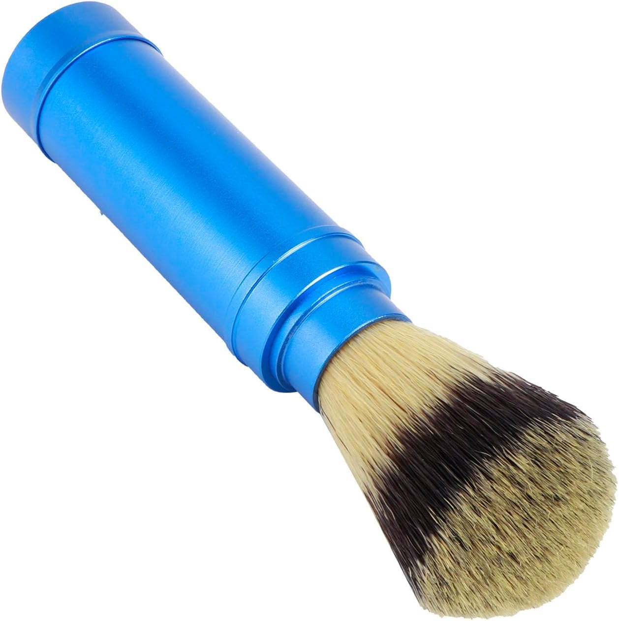 Travel Shaving Brush- Soft Synthetic Luxury Shave Brush, Retractable Facial Cleaning Grooming Tool for Shaving Razor,Safety Razor, Double Edge Razor, Straight Razor