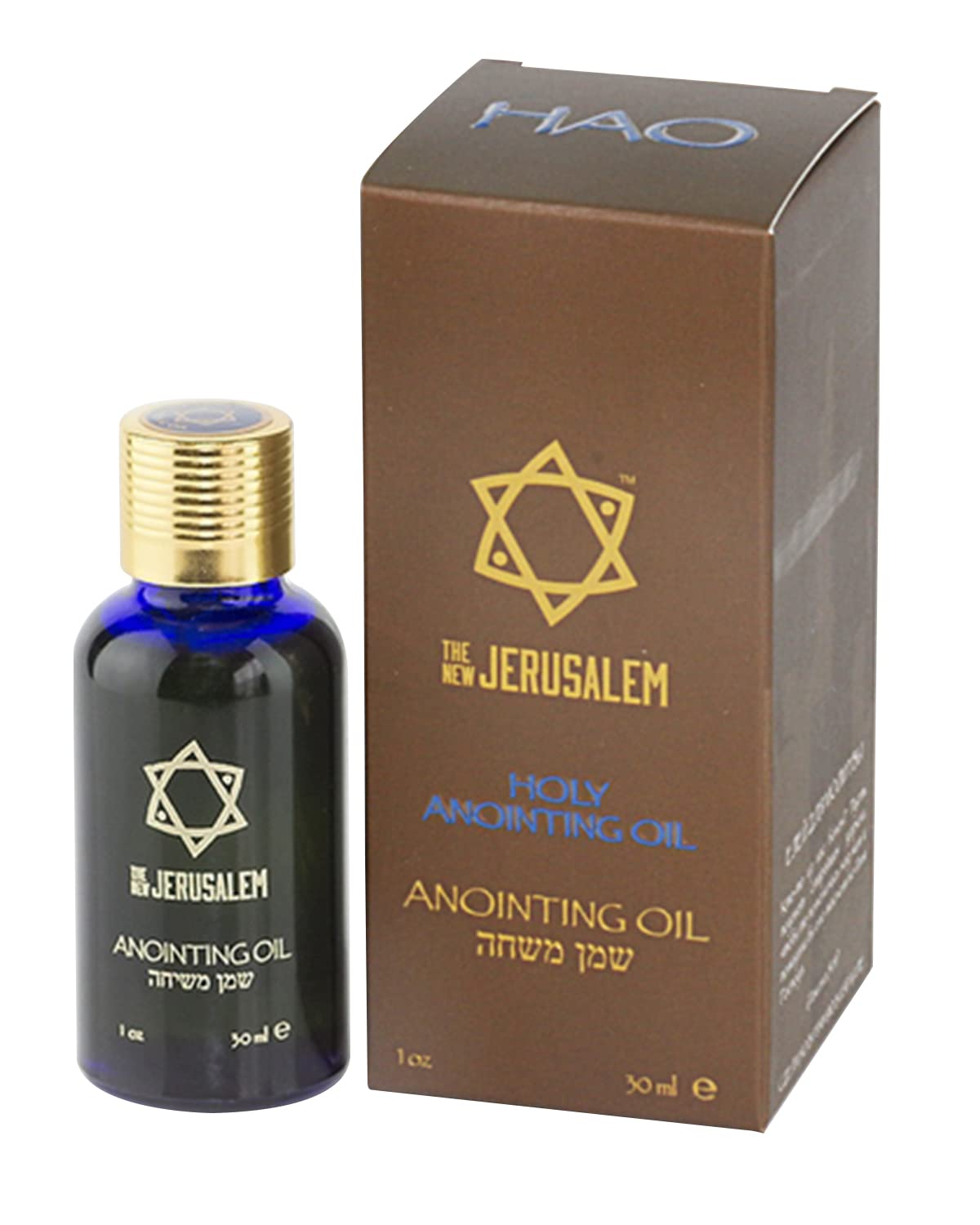 Holy Anointing Oil from Israel, Holy Spiritual Oils Bottles from Jerusalem Blessed, Handmade with Natural Ingredients and Blessed for Wedding Ceremony, Religious Use, 1.01 Fl Oz