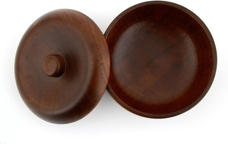 Grandslam Wooden Shaving Bowl - Easy Lather Design with Lid | Premium Oak Wood for Men