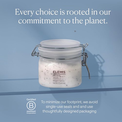 ELEMIS Frangipani Monoi Body Scrub - Tropical Exfoliating & Hydrating Salt Glow 490g for Radiant Skin