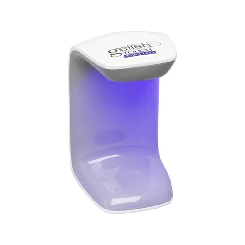 Gelish MINI Touch LED Light – Portable & Rechargeable LED Curing Light for Soft Gel™ Tips & Quick Gel Nail Repairs, Touch Activated, 30-Second Cure, USB Cable Included.
