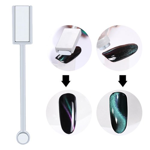 MOLILON 29 Pieces Cat Eye Magnet for Nails Cat Eye Gel Nail Polish Magnet Round Magnet Beads 3d Cat Eye Nail Magnetic Nail Polish Tool Cat Eye Magnet Stick for Nail Art Accessories