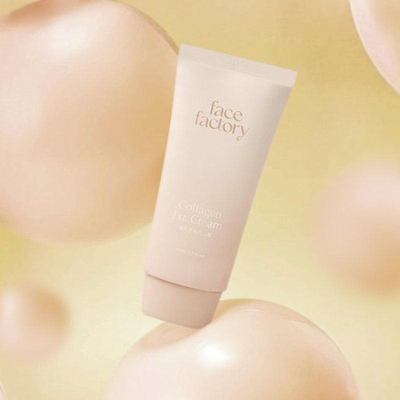 FaceFactory Collagen Liz Cream, Deep Hydration, Face Moisturizer, Korean skincare, Fast Absorbing, Non-Greasy, EWG Green Ingredients, Non-Sticky, Collagen-Based, Firming, Wrinkle care (80ml/2.7fl oz)