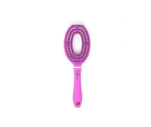 Marilyn Brush Halo Paddle Brush - Smoothing Blowout Brush with Boar/Nylon Bristles | Fast Drying for Sensitive Scalps, Wigs & Extensions