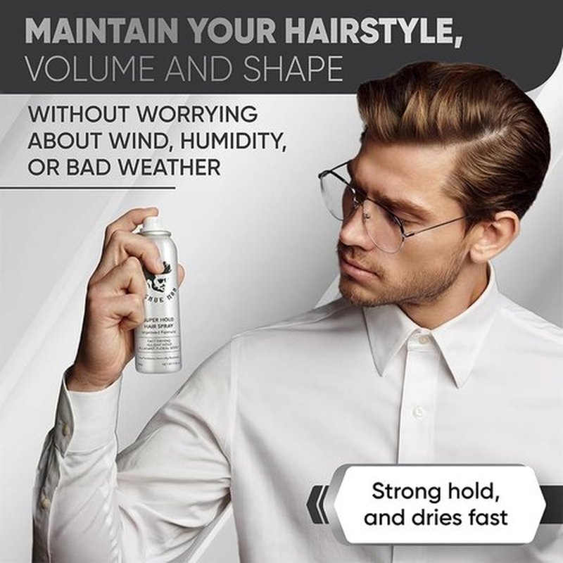 Avenue Man Super Hold Hairspray for Men - Travel Size for Long-Lasting Control | 1.76 oz