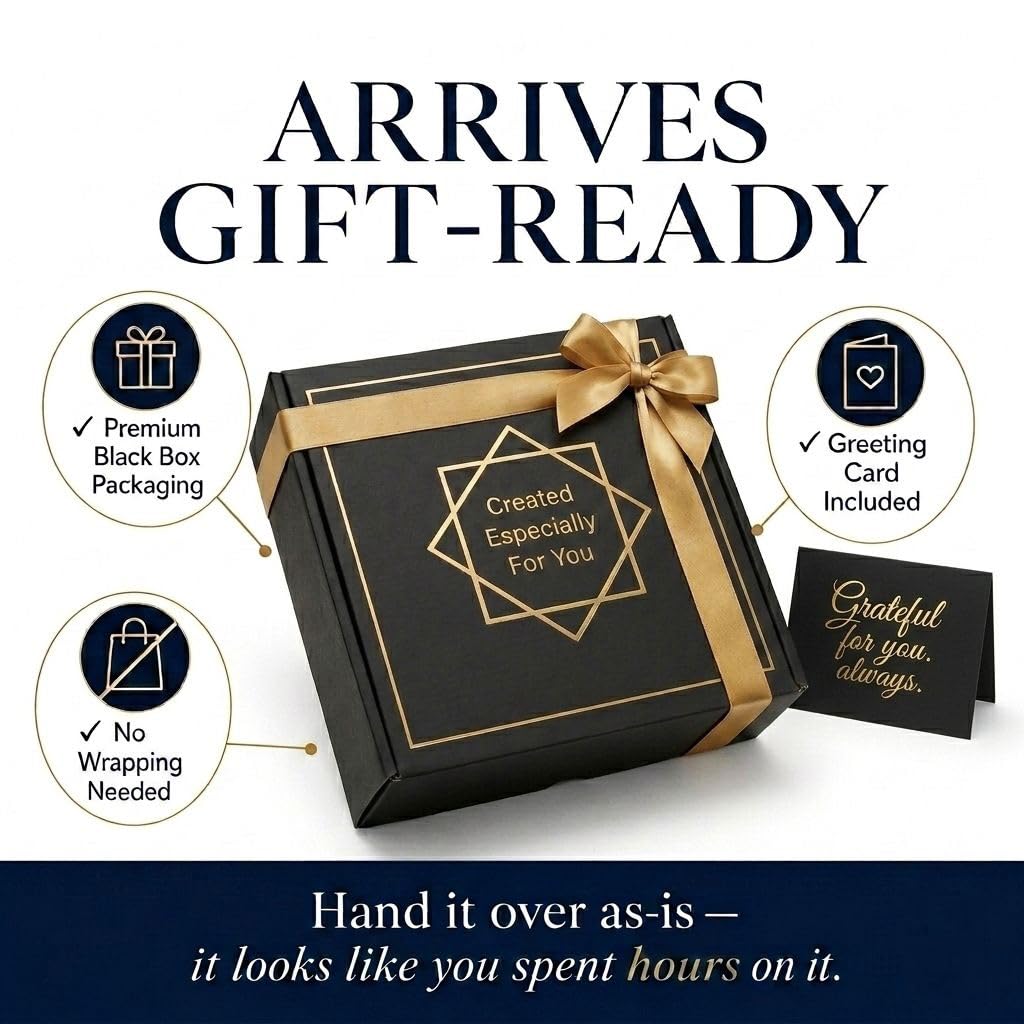 Dad Gift Box – Relaxation & Self Care Kit with Massage Gun, 20oz Tumbler, Toiletry Bag, Grooming Set – Birthday, Father’s Day Gifts for Him, Husband, Men Who Have Everything & Promoted to Dad