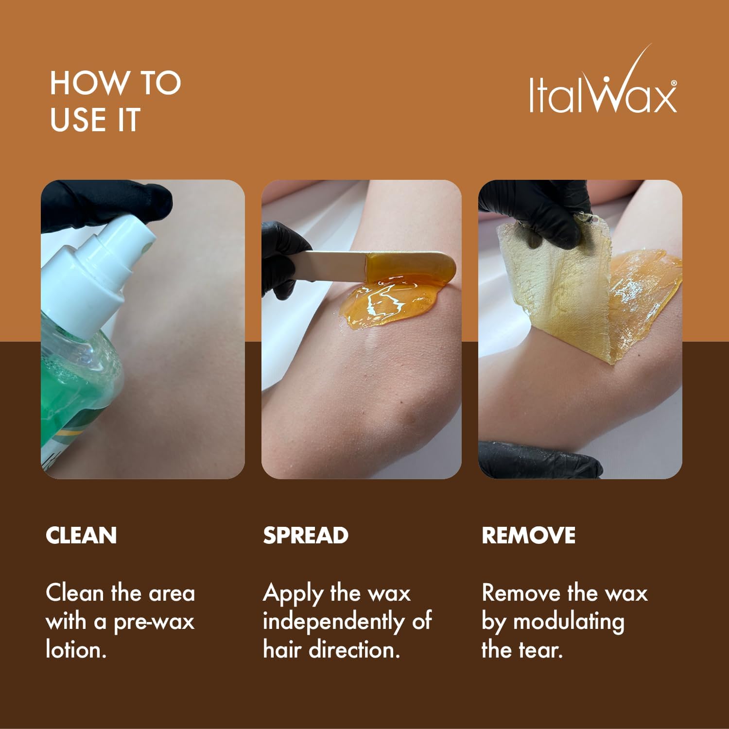Italwax Classic Line Natural Hard Wax Beads 1.1 lb (500 g) – Transparent Medium Setting Stripless Wax for Normal Skin & Large Areas – Made in Italy