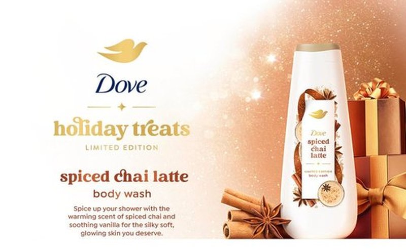 Dove Spiced Chai Latte Body Wash - Deep Nourishment Holiday Treat | 20 fl oz Limited Edition