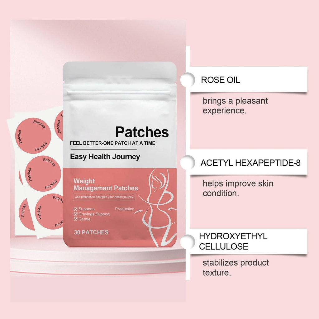 Body Management Control Patches for Women and Men, Cravings Support, Energy, Balance Enhancement, 30 Count