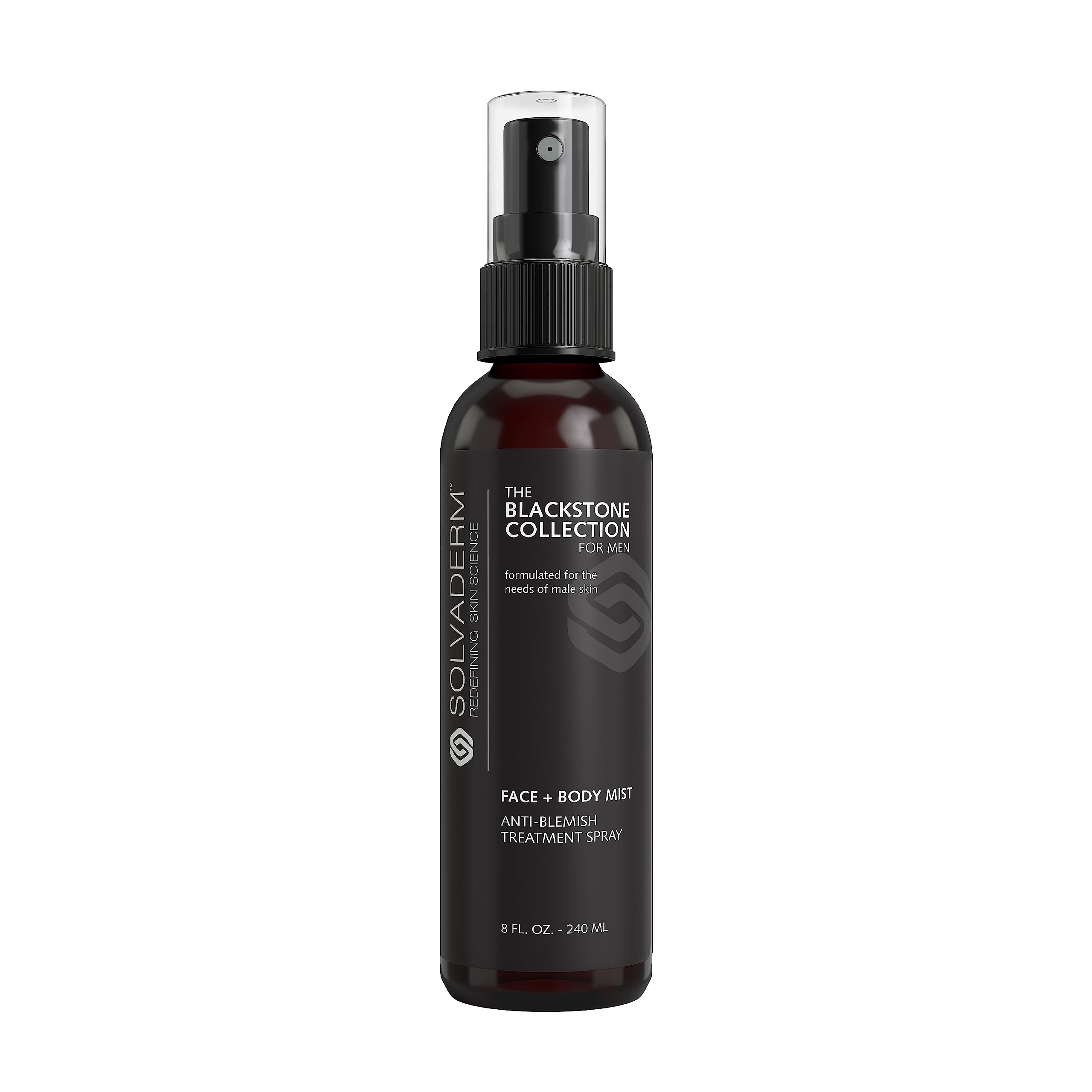 Solvaderm for Men - Cooling Aftershave - Calming Face + Body Mist For Skin Blemishes & Shaving Irritation - Reduces Redness After Shaving - 8 FL OZ / 240 ML (Pack of 1)