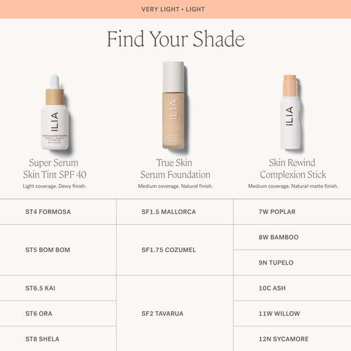 ILIA - Skin Rewind Complexion Stick - Foundation + Concealer + Skincare | Non-Toxic, Vegan, Cruelty-Free, Clean Makeup (9N - Tupelo, 0.35 oz | 10 g)