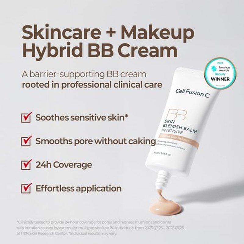 Cell Fusion C Blemish Balm No.23 | Lightweight BB Cream with Ceramide for Sensitive Skin - 1.01 fl. oz.