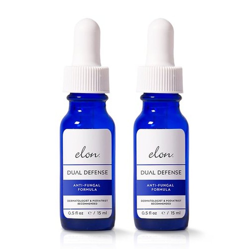 Elon Dual Defense Fungal Formula (2 Pack) — 25% Undecylenic Acid — Fingernails & Toe Nail Care Products — Elon Nail Products – Toenail Treatment
