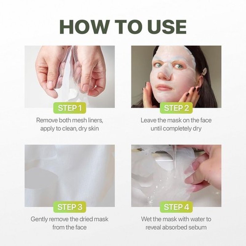 EIOM Trouble Patch Mask – Full Face Pimple Patch – Hydrocolloid Face Mask for Acne-Prone Skin, Covers Multiple Breakout Areas, Absorbs Excess Oil & Buildup (20ml x 4)