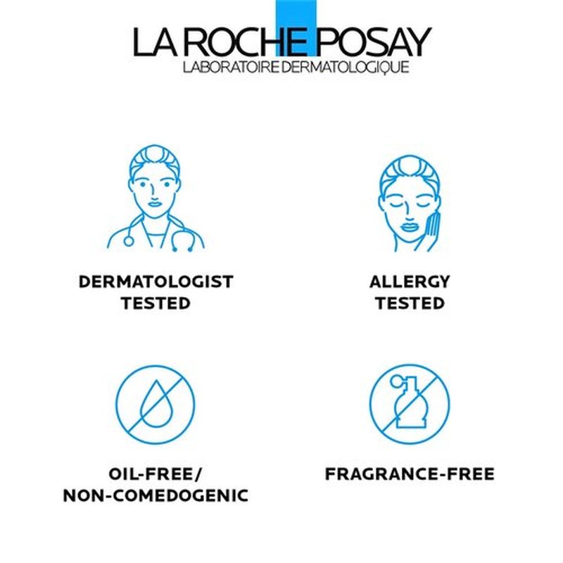 La Roche-Posay Effaclar Medicated Gel Cleanser, 2% Salicylic Acid Cleanser + LHA + Glycerin, Foaming Acne Face Wash, Helps Clear & Prevent Acne Breakouts, Oil Free, Targets Excess Oil