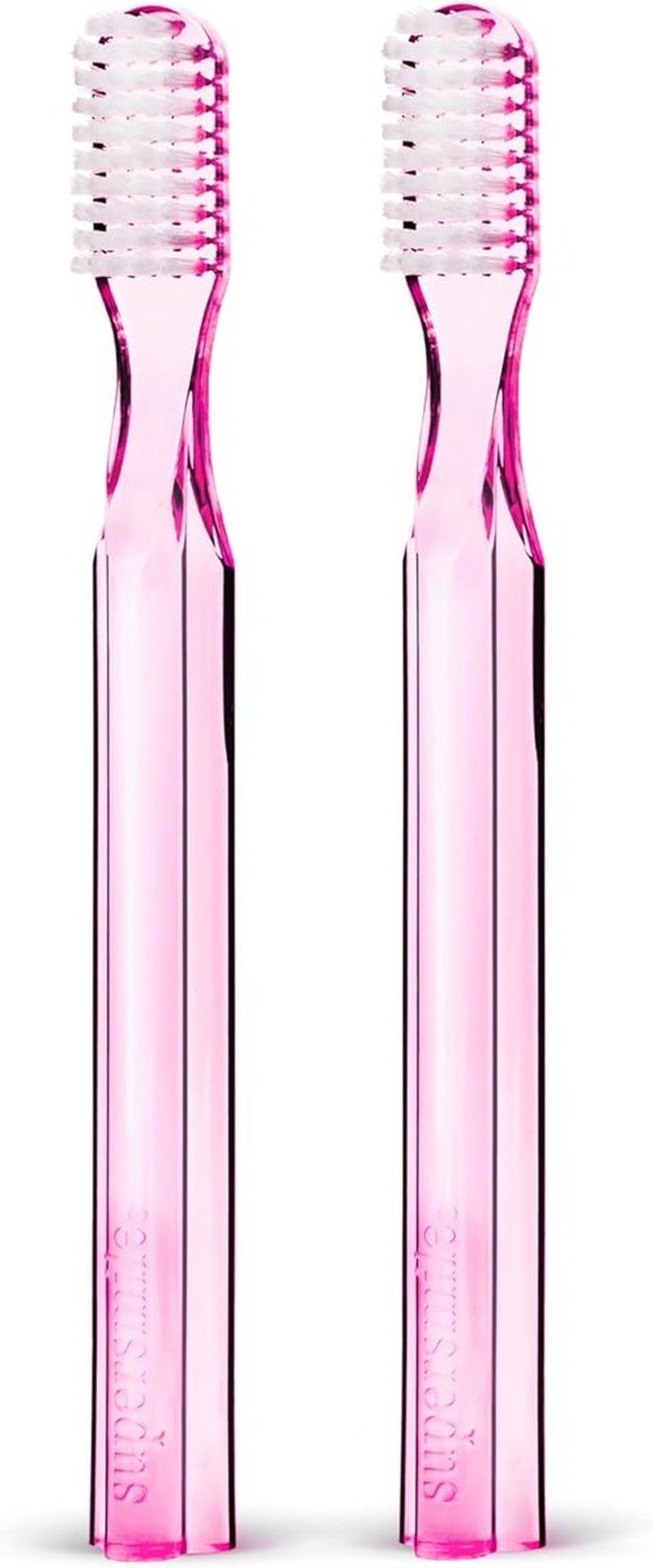 Supersmile 45° Patented Toothbrush - Innovative Design for Superior Cleaning | Pink, 2 Count