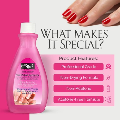 PRONAIL - Non-Acetone Nail Polish Remover, Professional, Maximum Strength, 4 Oz
