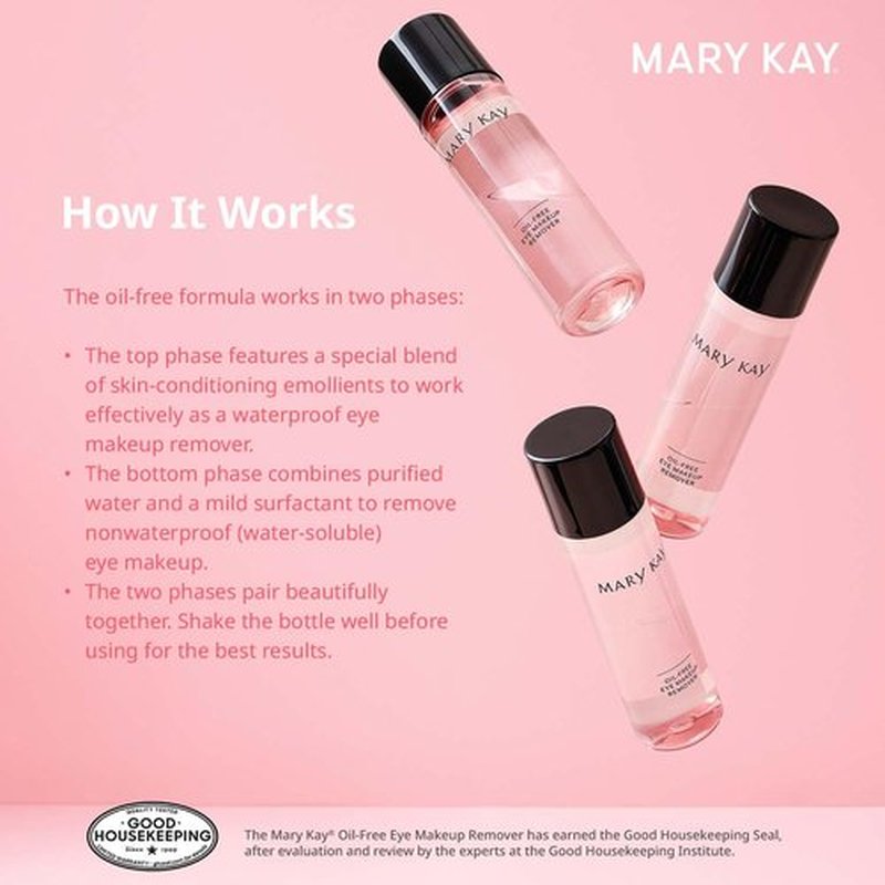 Mary Kay Oil-Free Eye Makeup Remover - Gentle Formula for Effortless Makeup Removal | 3.75 fl. oz.