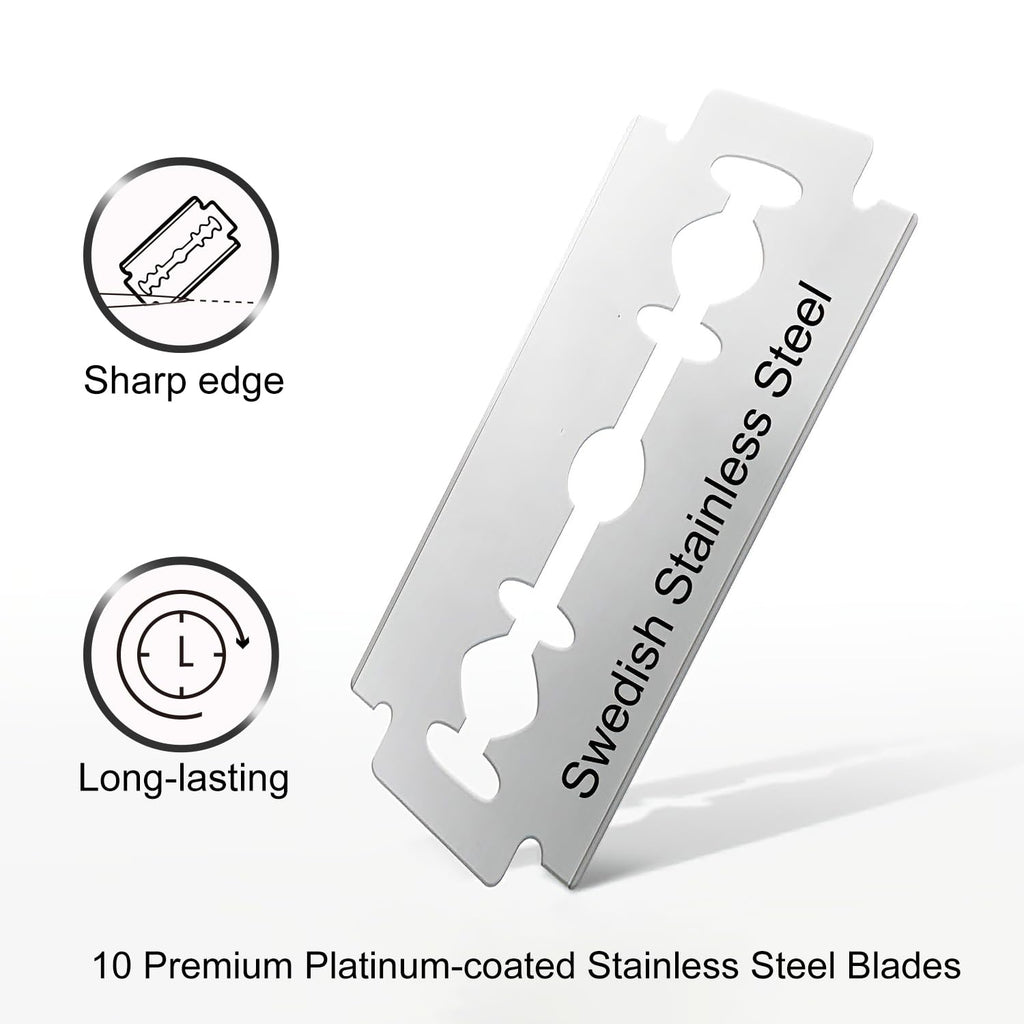 Double Edge Safety Razor, Single Blade Razors for Men and Women