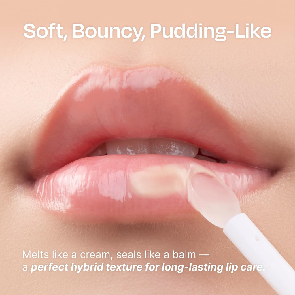 Celladix Overnight Lip Plumping Mask with Banana PDRN – Pudding-Like Melting Balm Texture, Vanilla Scent – Hydrating & Mild Plumping Treatment for Kissable Lips with Honey & Collagen, 0.5 Fl oz
