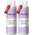 Saviland Professional Acrylic Liquid Monomer Set - (100ML, Pack of 2), Non-Yellowing, Medium Time Drying Liquid Monomer - Monomer for Extension & Carving